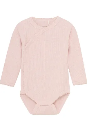 FIXONI Wrap Body Ls Mélange Rib Pink