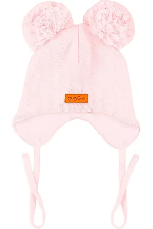 Gugguu Cotton Double Tuft Baby Beanie Pink