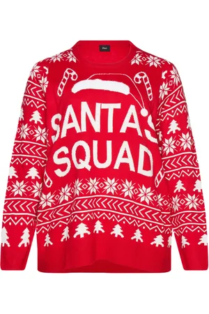 Zizzi Msanta, L/S, Pullover Red