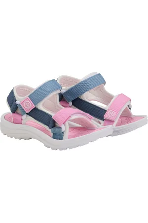 Color Kids Colorblock Sandals W. Velcro Pink