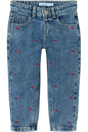 NAME IT Nmfbella Mom Emb Jeans 3285-Be Noos Blue