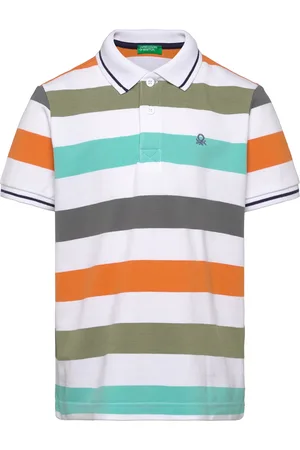 Benetton H/S Polo Shirt White