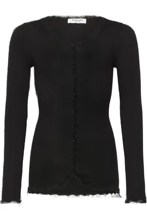 Rosemunde Rkbalta Ls Regular Lace Cardigan Black