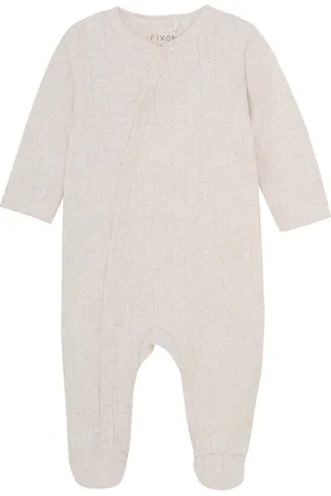 FIXONI Romper Ls Mélange White