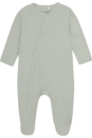 FIXONI Romper Ls Mélange Green