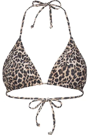 Rosemunde Triangle Bikini Top Brown