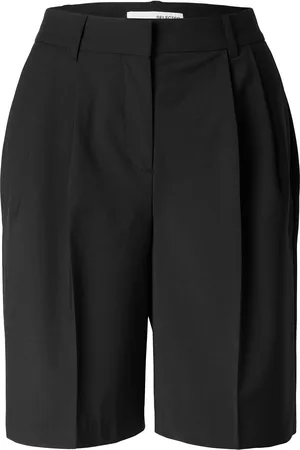 SELECTED Slfabbi Ls Hw Bermuda Shorts Black