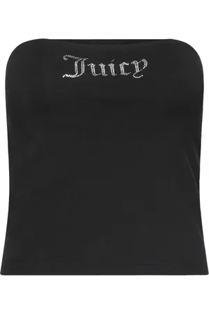 Juicy Couture Jersey Babey Bandeau Top Black