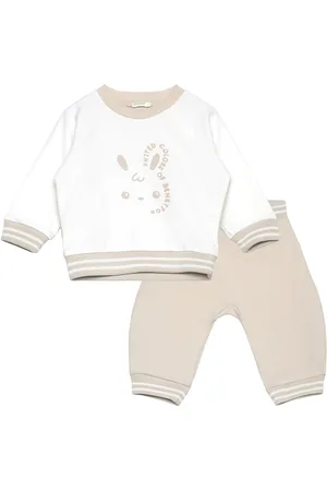 Benetton Set Sweater+Trousers Beige