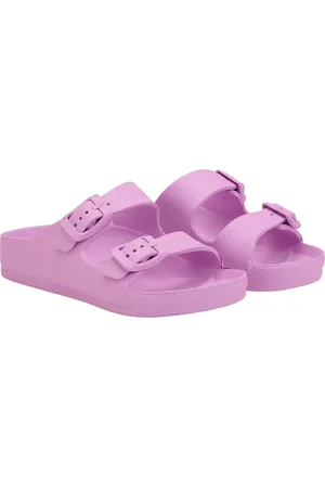 Color Kids Sandals W. Buckles Purple