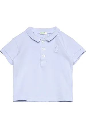 Benetton H/S Polo Shirt Blue