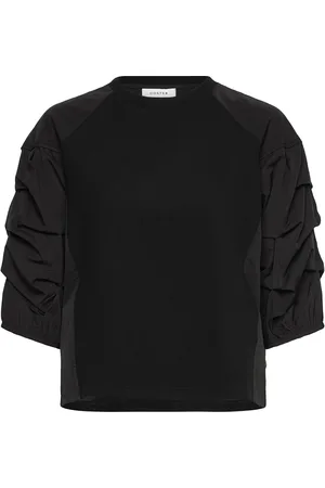Coster Copenhagen Blouse With Puffy Sleeves Black