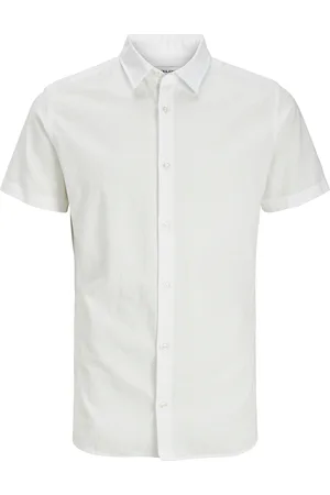 JACK & JONES Jjbreeze Linen Blend Shirt Ss Sn Jnr Jack & J S White