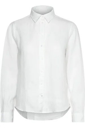 GANT Reg Linen Shirt White
