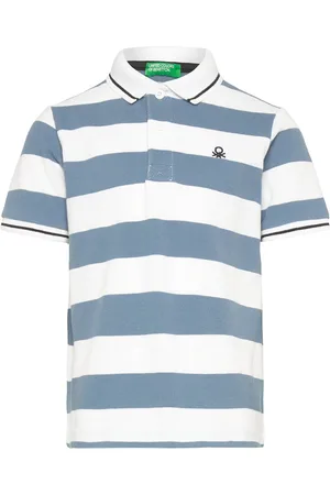 Benetton H/S Polo Shirt Blue