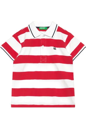 Benetton H/S Polo Shirt Red