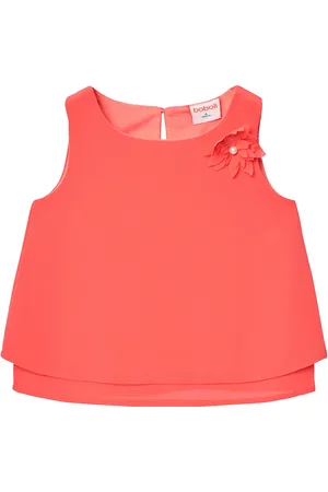 Boboli Blouse Gauze Sleevless Coral