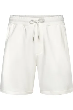 Lindbergh Jersey Drawstring Shorts Cream
