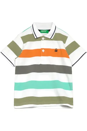 Benetton H/S Polo Shirt Patterned