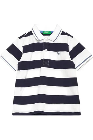 Benetton H/S Polo Shirt Navy