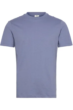 MANGO 100% Cotton Slim-Fit T-Shirt Blue