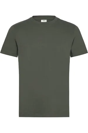 MANGO 100% Cotton Slim-Fit T-Shirt Green