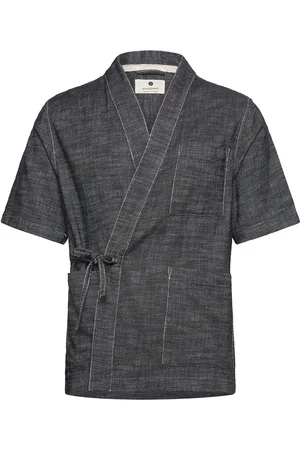 Anerkjendt Akjesper Twill S/S Kimono Black