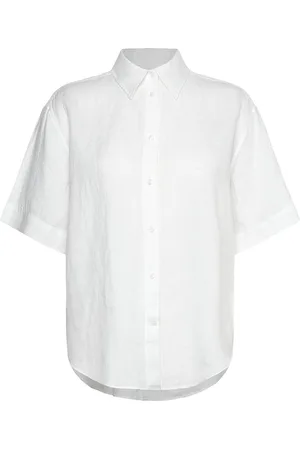 GANT Rel Linen Ss Shirt White