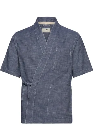 Anerkjendt Akjesper Twill S/S Kimono Navy