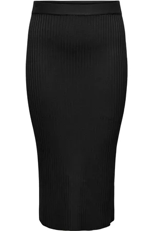 ONLY Carmila Long Skirt Knt Black