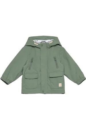 MANGO Quilted Hooded Parka Green