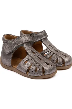 Pom Pom Starters Drops Velcro Sandal Silver