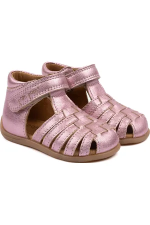 Pom Pom Starters Velcro Braid Sandal Pink