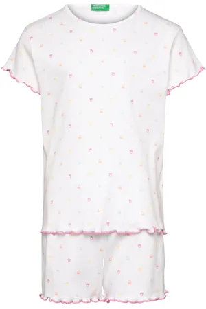 Benetton Pyjama(T-Shirt+Short White