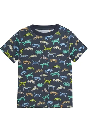 Minymo T-Shirt Ss Aop Navy
