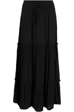 VILA Vimesa Hw Maxi Skirt - Noos Black