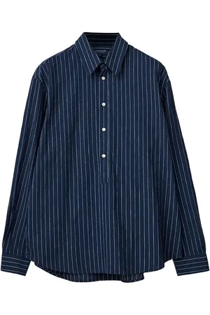 Lexington Loose Pinstriped Shirt Blue