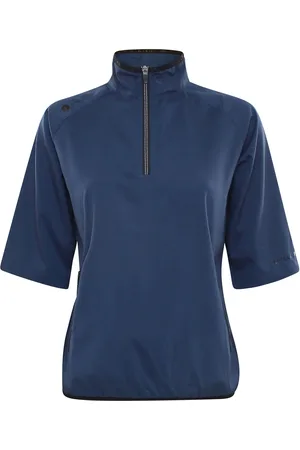 Backtee Ladies 80G S/S Packable Shield Navy