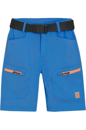 Color Kids Shorts Outdoor W. Zip Pockets Blue