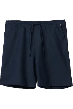 Lexington Casual Linen Blend Shorts Blue