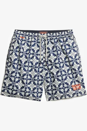 Superdry Tile Print 16 Swim Short Navy