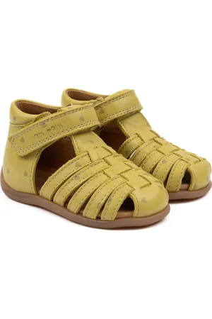 Pom Pom Starters Velcro Braid Sandal Green