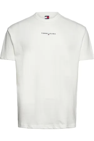 Tommy Hilfiger Tjm Rlx Linear Logo Tee Ext White