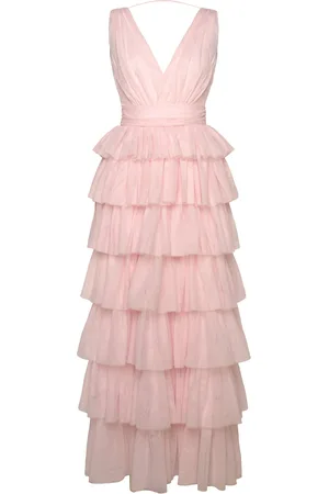BUBBLEROOM Tulle Frill Gown Pink