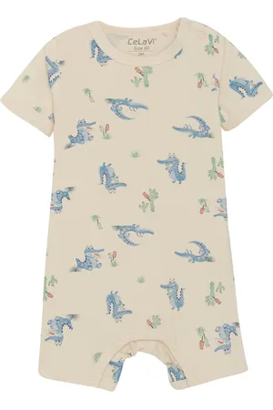 CeLaVi Jumpsuit Ss - Aop Blue