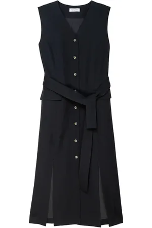 Ivo Nikkolo Linen-Blend Dress, Daldere Black