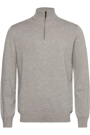French Connection Half Zip Knit Grey