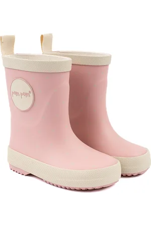 Pom Pom Gumboots Aop Pink