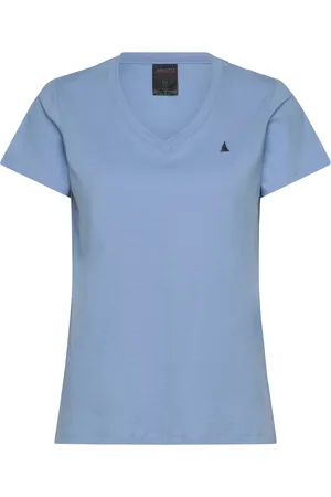 MUSTO W Original V Neck Ss Tee Blue