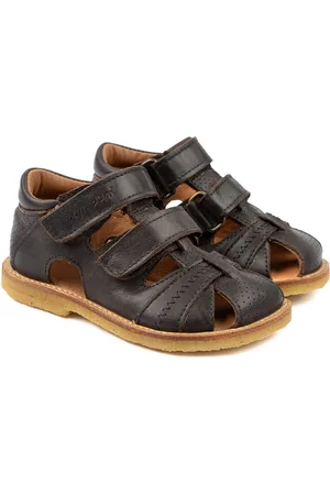 Pom Pom Classic Rub Sole Closed Two Velcro Brown